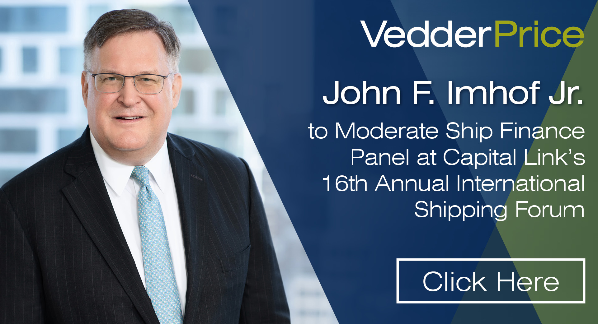 John F. Imhof Jr. to Moderate Ship Finance Panel at Capital Link’s 16th ...